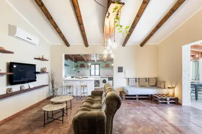 TV o dispositivi per l'intrattenimento presso Villa Scrusciu Ri Mari, Noto