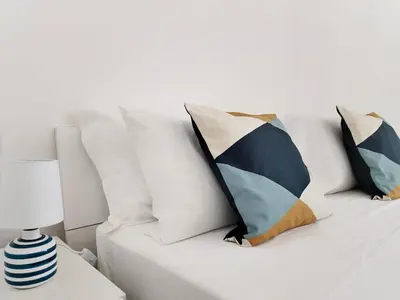 Letto o letti in una camera di Villa Ina Lux