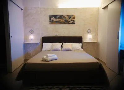 Letto o letti in una camera di Holiday house Plebiscito