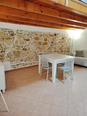 Area soggiorno di Casa La Palma di Ortigia