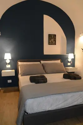 Letto o letti in una camera di Casa fortino