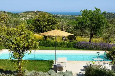 Piscina di Villa Tuffetto Vista Mare Mozzafiato Piscina privata-Tenuta il Cavaliere d'Italia Noto o nelle vicinanze