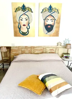 Letto o letti in una camera di EcoCasa Neapolis