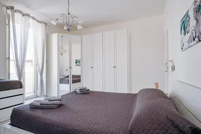 Letto o letti in una camera di Le tre Ninfe