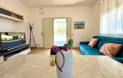 Letto o letti in una camera di Villa Lu Mar