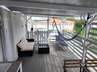 Area soggiorno di Casa Bonita pachino Tiny House