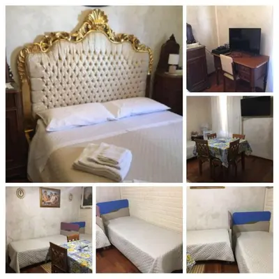 Letto o letti in una camera di Casa Santa Lucia