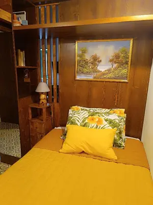 Letto o letti in una camera di Casetta Santa Venera