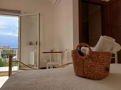 Letto o letti in una camera di Villa Sonia