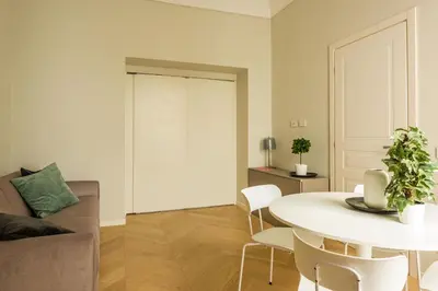 Area soggiorno di Palazzo Bozzanca Apartments by Wonderful Italy