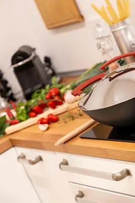 Cucina o angolo cottura di Attalàya, oasi di relax con piscina vicino Noto
