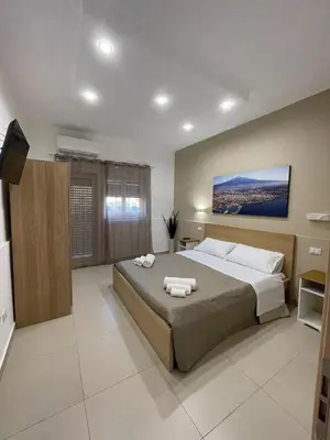 Letto o letti in una camera di The Diamond of Catania Airport