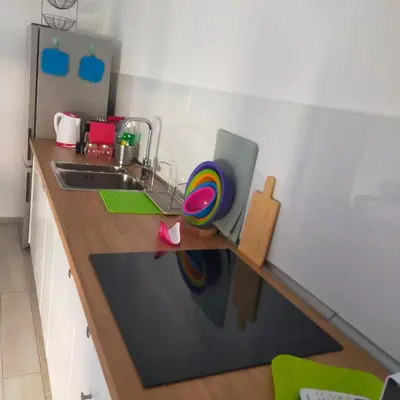 Cucina o angolo cottura di Attico con terrazzo al centro storico di Catania