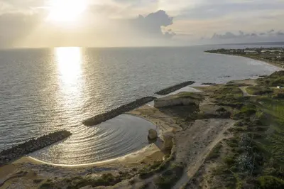 Paesaggio naturale nelle vicinanze della villa