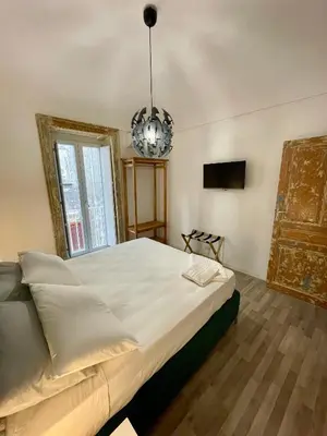 Letto o letti in una camera di Ortyki