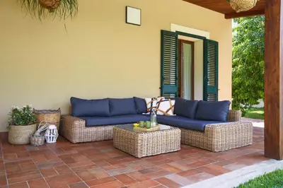 Area soggiorno di Casale della Pergola eco-friendly pool