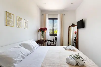 Letto o letti in una camera di Villa Badessa