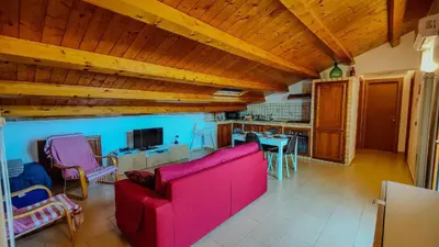 TV o dispositivi per l'intrattenimento presso Apartment Eucaliptus sea view