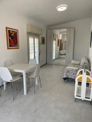 Letto o letti in una camera di Villa Baia del Silenzio