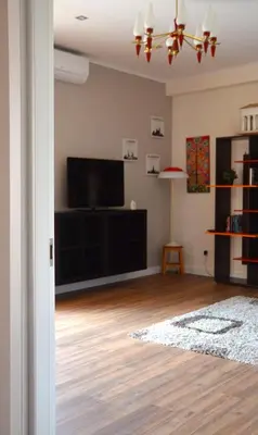 TV o dispositivi per l'intrattenimento presso Neapolis Apartament