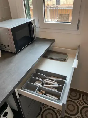 Cucina o angolo cottura di Ciauru Apartment Ortigia