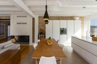 Area soggiorno di Corten House - IsulaTravel
