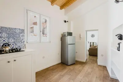 Cucina o angolo cottura di SICILIAN MOOD - Garden House in the city ceter