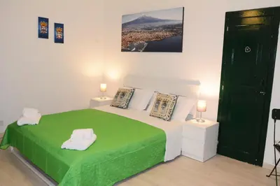 Letto o letti in una camera di Casa Filippo