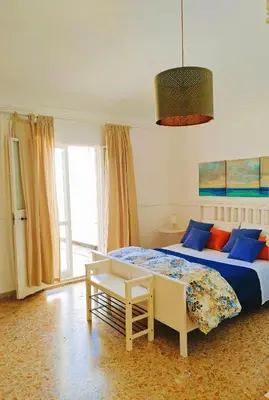 Letto o letti in una camera di Attico di Zoe