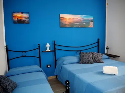 Letto o letti in una camera di Villa Chicca