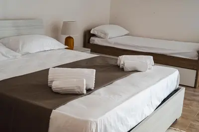 Letto o letti in una camera di Casa di Anita