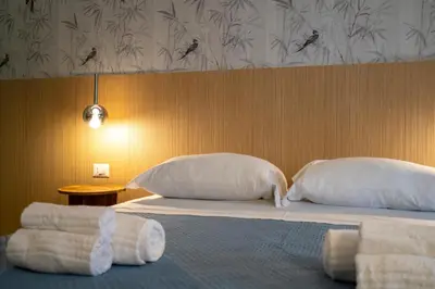 Letto o letti in una camera di Casa di Anita