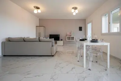 Area soggiorno di Porto Ammare apartment - SiciliaVacanza