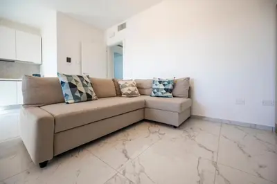 Area soggiorno di Porto Ammare apartment - SiciliaVacanza
