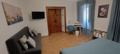 TV o dispositivi per l'intrattenimento presso Nìmìa B&B di Nic & Fra