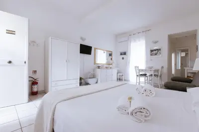 Letto o letti in una camera di Andreja Maniace