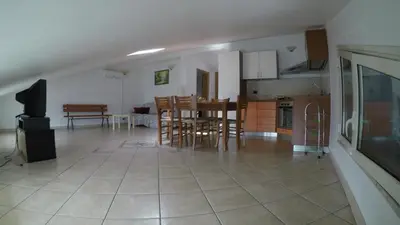 Cucina o angolo cottura di Mansarda sul mare