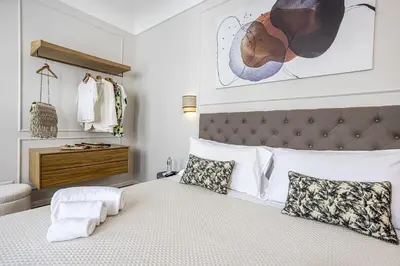 Letto o letti in una camera di Case Conmari