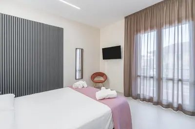 Letto o letti in una camera di Villa Benazar - Luxury Suite 150m to the sea