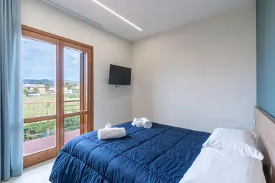 Letto o letti in una camera di Villa Benazar - Luxury Suite 150m to the sea