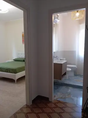 Letto o letti in una camera di Victor' apartment