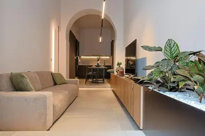 Area soggiorno di DreamSuite a 300m da Ortigia
