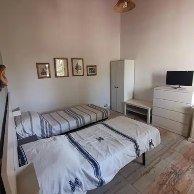 Letto o letti in una camera di La casa della nonna