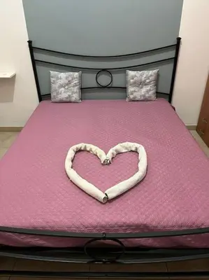 Letto o letti in una camera di Fra il centro e il mare
