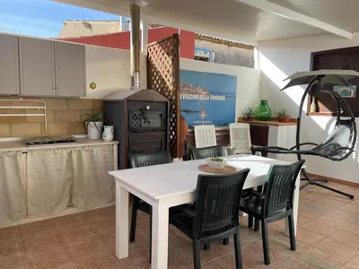 Cucina o angolo cottura di Casa della Loggia