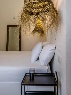Letto o letti in una camera di Ziran