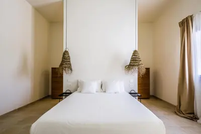 Letto o letti in una camera di Ziran