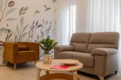 Area soggiorno di Santamaria Apartment by Wonderful Italy