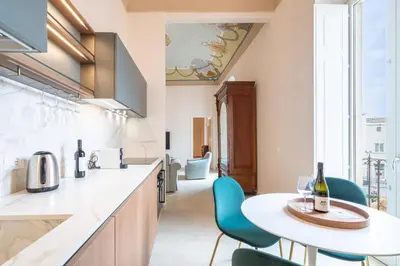 Cucina o angolo cottura di Palazzo Pupillo fine apartments by Dimore in Sicily