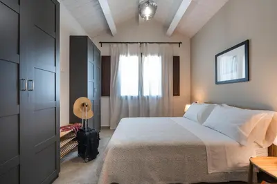 Letto o letti in una camera di Villa Paolina
